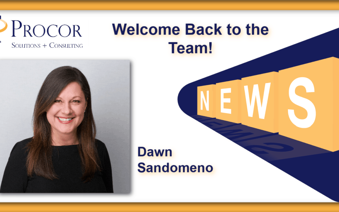 Welcome Back To The Team: Dawn Sandomeno